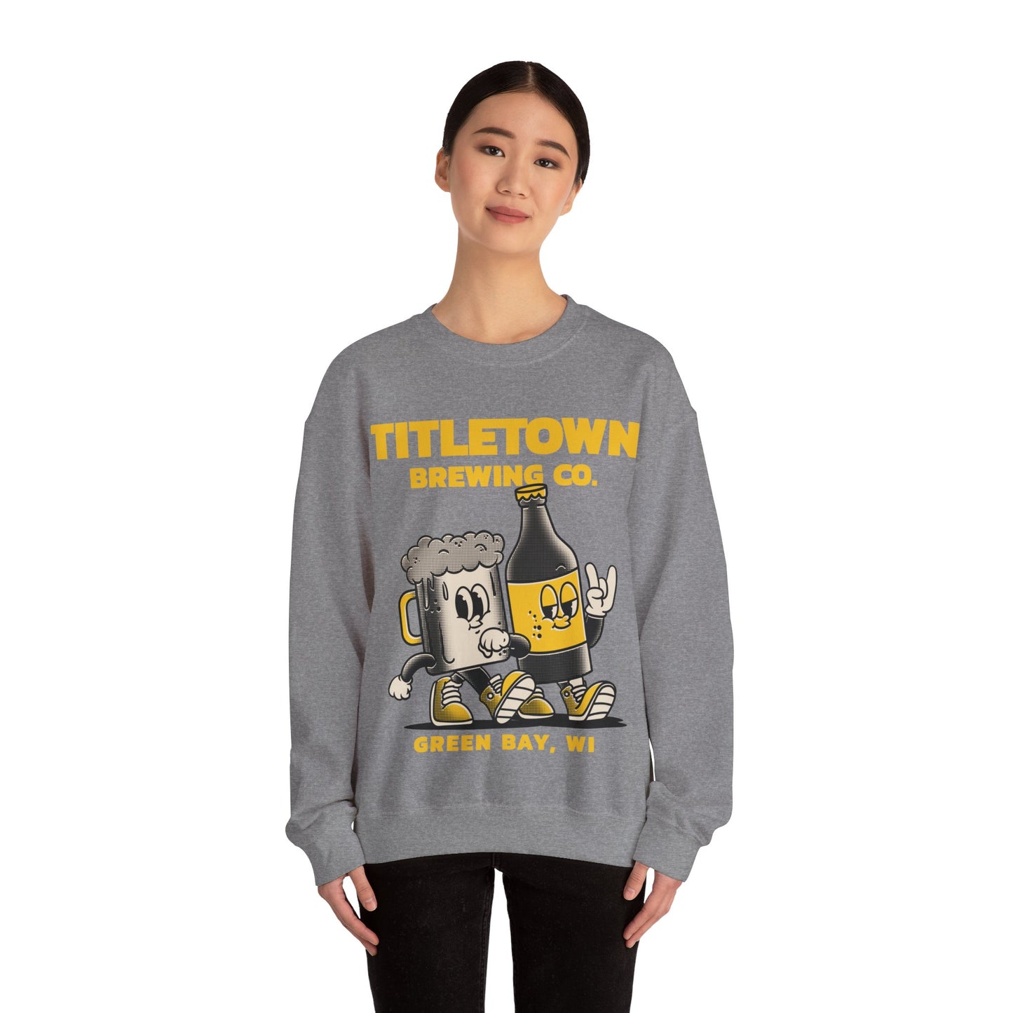 Titletown Brewing Co. Retro Unisex Heavy Blend™ Crewneck Sweatshirt