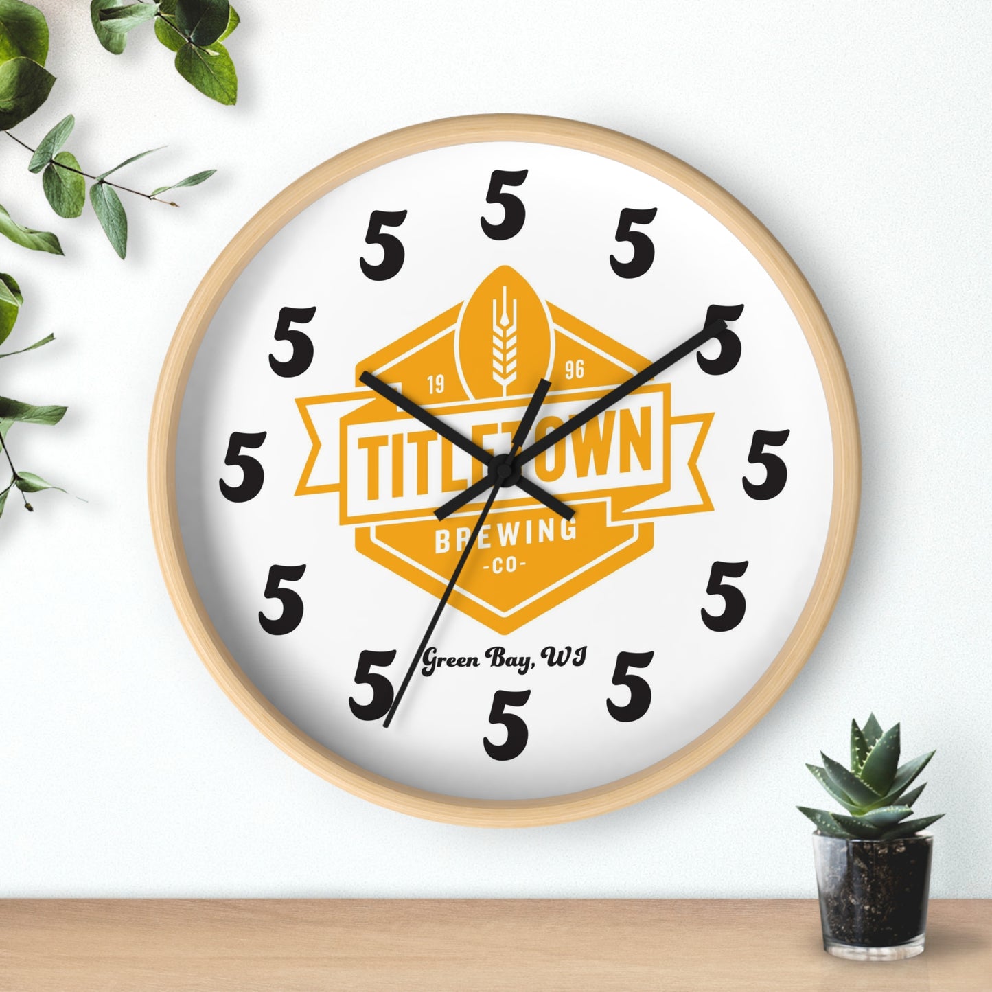 Titletown Brewing Co. 5 O'Clock 10" Wall Clock