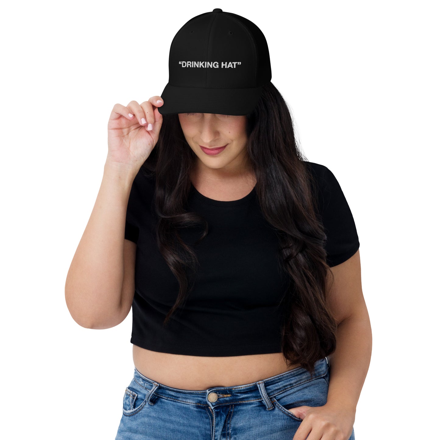 "Drinking Hat" Snap-back mesh cap