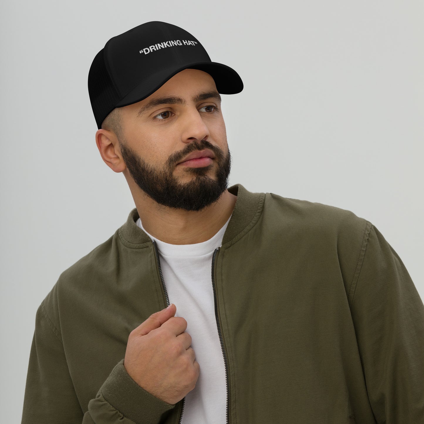 "Drinking Hat" Snap-back mesh cap