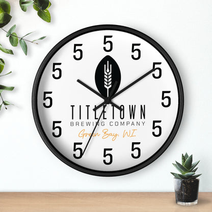 Titletown Brewing Company 5 O'clock Wall Clock