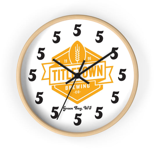 Titletown Brewing Co. 5 O'Clock 10" Wall Clock